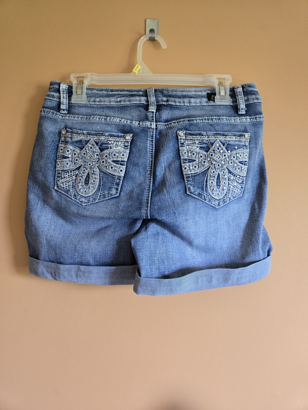 Earl Jean Rolled Cuff Jean Shorts Waist=15"